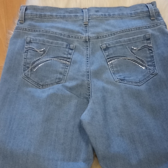 Gloria Vanderbilt Blue Bling Amanda Jeans - Picture 8 of 13